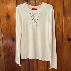 Philanthropy Willow St Cream Long Sleeve M New NWT